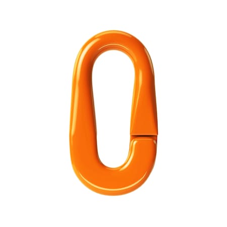 Fluorescent Orange Plastic Chain Master Link, 2 In